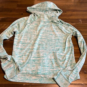 Athleta Girl Green Pull Over Sweater Hoodie Large 12